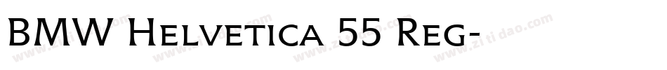BMW Helvetica 55 Reg字体转换